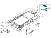 OEM Nissan Rogue Lamp Assy-Personal Diagram - 26465-1VA0A