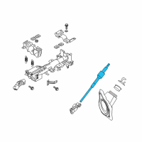 OEM 2013 Nissan 370Z Shaft-Lower Diagram - 48822-1EA1A