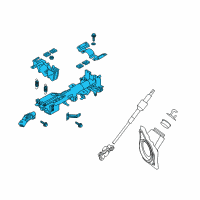 OEM 2013 Nissan 370Z Column Assy-Steering, Upper Diagram - 48810-3GY1A