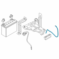 OEM 2014 BMW i3 Battery Degassing Hose Diagram - 61-21-9-343-861