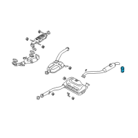 OEM 2004 Kia Sedona Hanger Assembly-Silencer Diagram - 0K52A4006XA