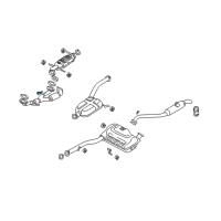 OEM 2003 Kia Sedona Bracket Assembly-Front Pipe Diagram - 0K52Y40080