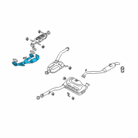 OEM 2005 Kia Sedona Front Pipe Assembly Diagram - 0K52Y40500