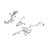 OEM 2005 Kia Sedona Rubber-Hanger Diagram - 0FE2040061