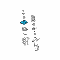 OEM 2002 Pontiac Bonneville Upper Mount Diagram - 19208376