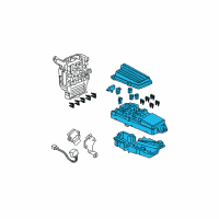 OEM Acura TSX Box Assembly, Relay Diagram - 38250-SEC-A02