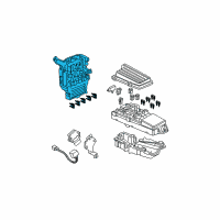 OEM 2004 Acura TSX Box Assembly, Fuse Diagram - 38200-SEC-A01