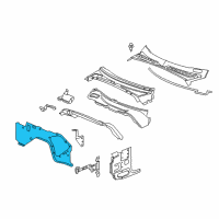 OEM 2003 Chevrolet SSR Panel Asm-Dash Lower Extension *Prime Ww18 Diagram - 15787558