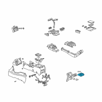 OEM Chevrolet Silverado 2500 HD Holder Asm-Front Floor Cup *Neutral Diagram - 15087882