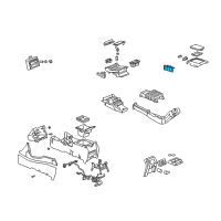 OEM 2003 Chevrolet Silverado 2500 Hinge Asm-Front Floor Console Compartment Door Diagram - 15178618