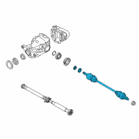 OEM 2017 BMW X6 Rear Left Or Right Cv Axle Shaft Diagram - 33-20-8-609-839