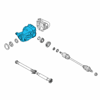 OEM 2015 BMW X5 Rear Axle Drive Differential Diagram - 33-10-7-636-996