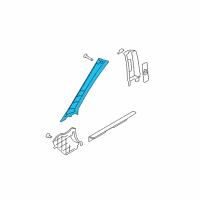 OEM 2006 Hyundai Accent Trim Assembly-Front Pillar LH Diagram - 85810-1E050-QS