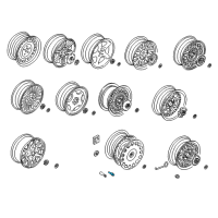 OEM BMW Wheel Stud Locks Diagram - 36-13-6-786-419