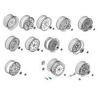 OEM 2004 BMW 325xi Wheel Stud Locks Diagram - 36-13-6-786-419