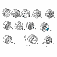 OEM BMW 323is Wheel Center Hub Cap Diagram - 36-13-1-182-309