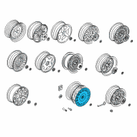 OEM BMW M5 Wheel Cover Diagram - 36-13-6-768-639