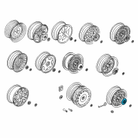 OEM 1997 BMW 328i Hub Cap Diagram - 36-13-1-092-734