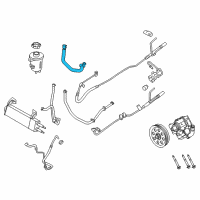 OEM 2017 Ford F-350 Super Duty Power Steering Suction Hose Diagram - HC3Z-3691-D