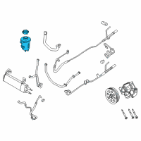 OEM 2022 Ford F-350 Super Duty Power Steering Pump Reservoir Diagram - HC3Z-3E764-D