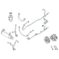 OEM 2013 Ford F-250 Super Duty Pressure Hose Connector Diagram - 7C3Z-3R608-E