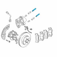 OEM 2003 Dodge Dakota Bolt-CALIPER Diagram - 5093356AA