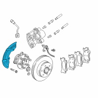 OEM 2001 Dodge Dakota Shield-Splash Diagram - 52008991