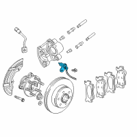 OEM 1999 Dodge Dakota Sensor-Wheel Speed Diagram - 4882673AB