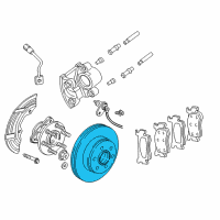 OEM 2003 Dodge Dakota Brake Rotor Diagram - 52010248AB