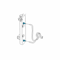 OEM Dodge Grand Caravan Transmission Cooler Assembly Diagram - 4809272AD