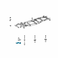 OEM 2004 Toyota Tundra Bracket Diagram - 17573-0F020