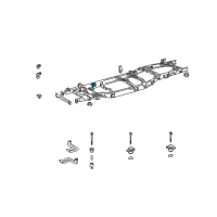 OEM Toyota Sequoia Cab Mount Bracket Diagram - 51704-34051