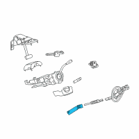 OEM 2009 Dodge Ram 3500 Steering Column Intermediat Shaft Diagram - 5057596AA