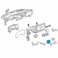 OEM 2021 GMC Savana 2500 Blower Motor Switch Diagram - 15860944