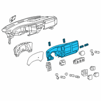 OEM GMC Savana 3500 Plate Asm-Instrument Panel Cluster Trim Diagram - 15224398