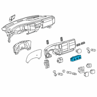 OEM Chevrolet Express 2500 Dash Unit Control Diagram - 84555663