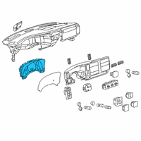 OEM Chevrolet Express 2500 Cluster Assembly Diagram - 84641373