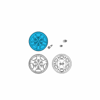 OEM 2002 Cadillac Escalade Wheel Diagram - 9595394