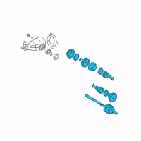 OEM Lexus Shaft Assy, Rear Drive, LH Diagram - 42340-50060