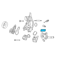 OEM Honda Seal, Water Outlet Diagram - 19352-R40-J01