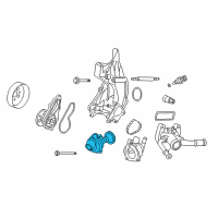 OEM 2010 Honda Accord Thermostat Assembly (Nippon Thermostat) Diagram - 19301-R40-A02