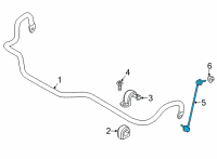 OEM 2019 BMW X3 Swing Support, Front, Right Diagram - 31-35-6-886-036