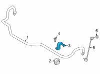 OEM 2020 BMW X3 Sway Bar Bracket Diagram - 31305A065B7