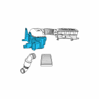 OEM 2004 Dodge Ram 3500 Body-Air Cleaner Diagram - 53032647AB