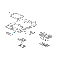 OEM Acura MDX Holder, Sunvisor (Seagull Gray) Diagram - 88217-S0X-A01ZD