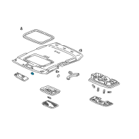 OEM 2003 Acura MDX Holder, Sunvisor (Seagull Gray) Diagram - 88217-S0X-A01ZD