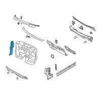 OEM 2014 Dodge Journey SILENCER-COWL Side Diagram - 68079592AA