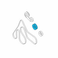 OEM Mercury Mountaineer Serpentine Idler Pulley Diagram - 1L2Z-6C348-AA