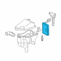 OEM 2002 Lexus SC430 Engine Control Computer Diagram - 89661-24621