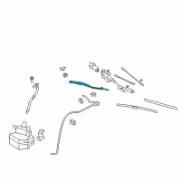 OEM 2021 Nissan GT-R Windshield Wiper Arm Assembly Diagram - 28886-39B0A